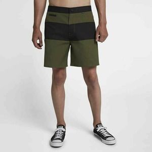 Hurley Men's Transit 18" Walk Shorts - Olive Canvas